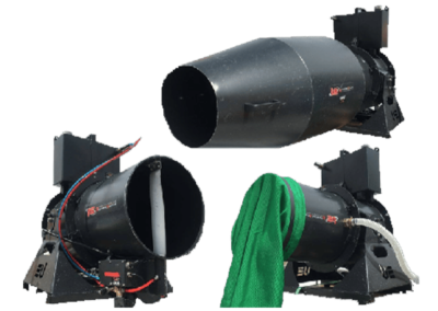 Canon à mousse et neige