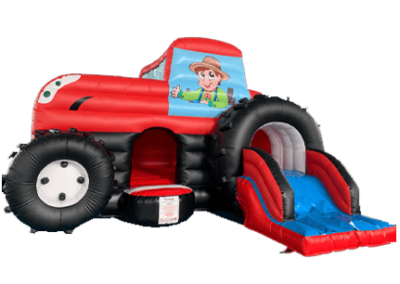 Bouncer toboggan tracteur