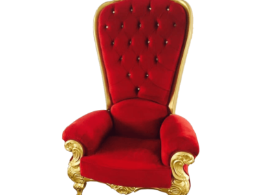 Trône de Père Noel  / Chaise Fauteuil – luxe