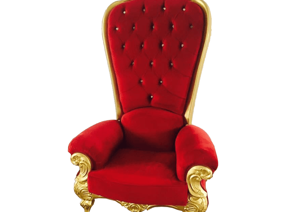 Trône de Père Noel  / Chaise Fauteuil – luxe